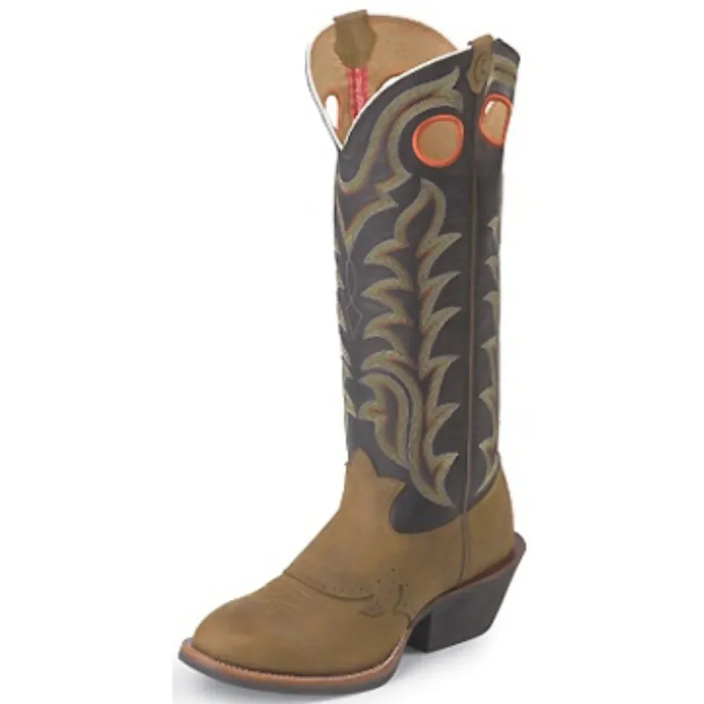 TONY LAMA 10 D Tan Crazy Horse Buckaroo Boot Leather Tall Western Cowboy Rodeo